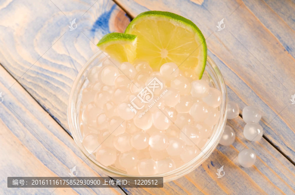 珍珠與石灰。白泡茶成分