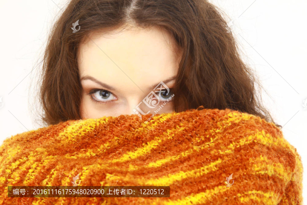 神秘的女人的眼睛