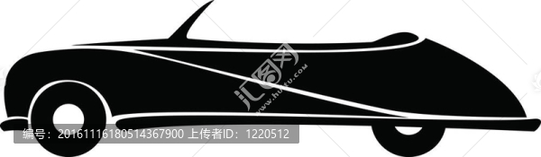 白色背景上的汽車剪影