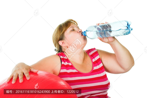 累了的胖女人