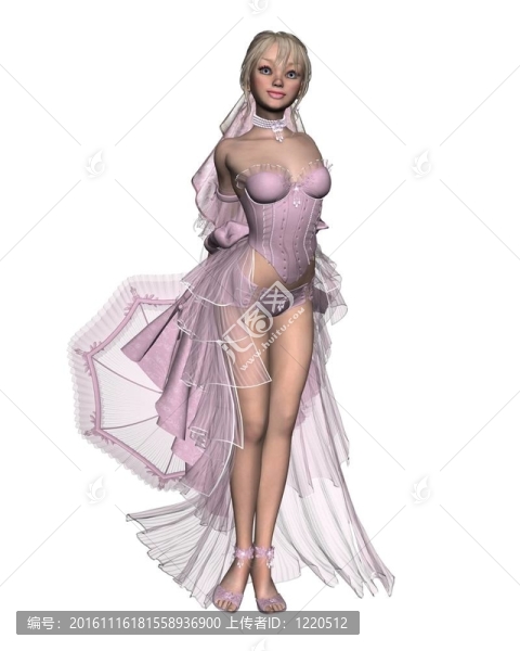 在Pink的漂亮女孩