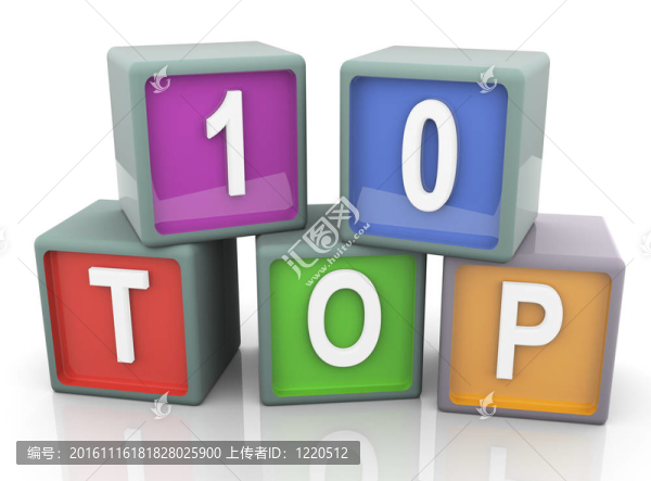 3D彩色文字前10