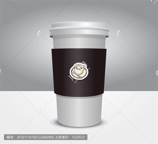 3D咖啡杯插畫