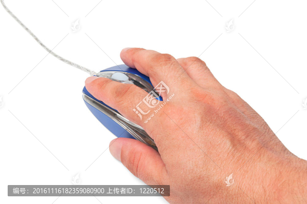 藍色金屬電腦鼠標