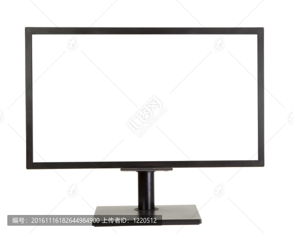 帶有空白的液晶顯示器；白色空間