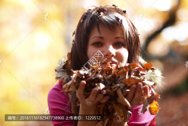 美麗的女孩的肖像