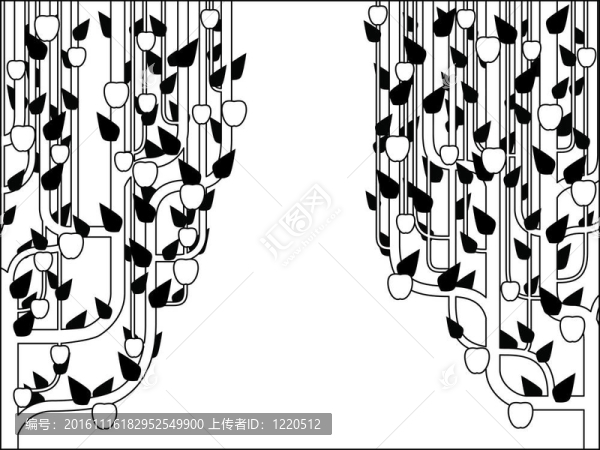簡單的蘋果樹框架元素