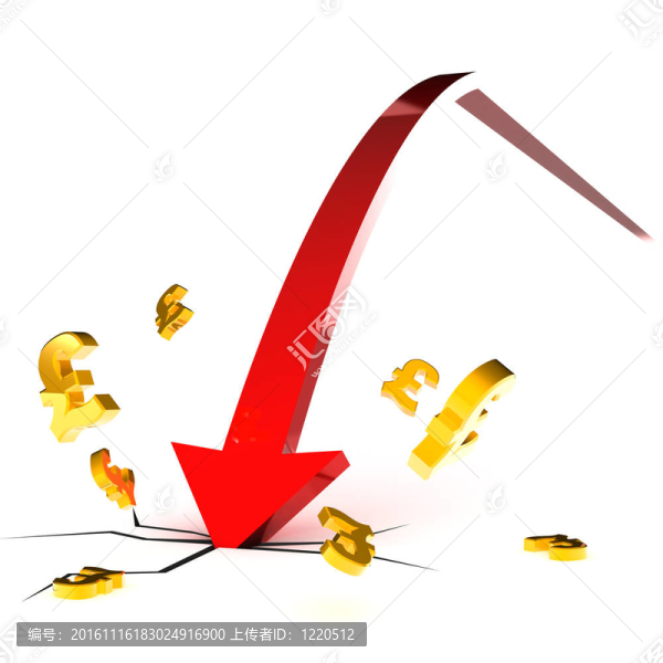 下跌的英鎊