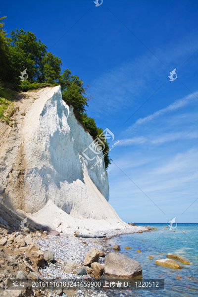 Ruegen在波羅的海海岸（德國）。