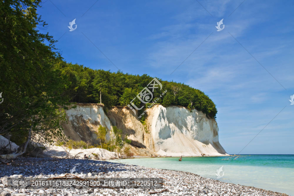 Ruegen在波羅的海海岸（德國）。