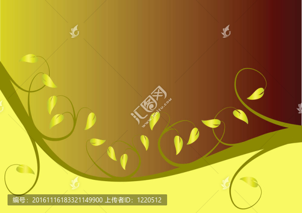一個(gè)抽象的黃色花背景