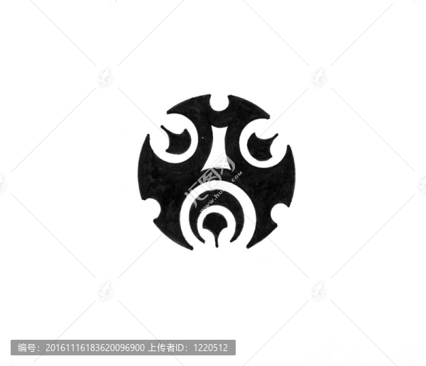 紋身藝術(shù)；黑人部落素描；太陽(yáng)