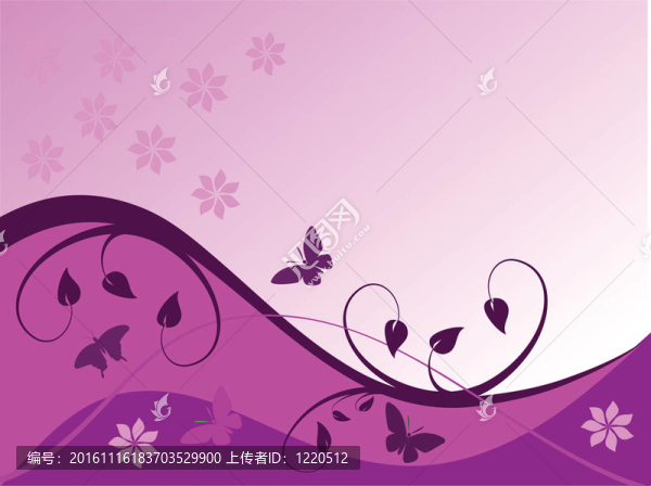 一個抽象的淡紫色花的設(shè)計