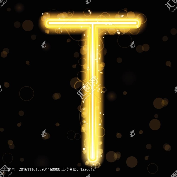 金色閃光，閃爍字母字母