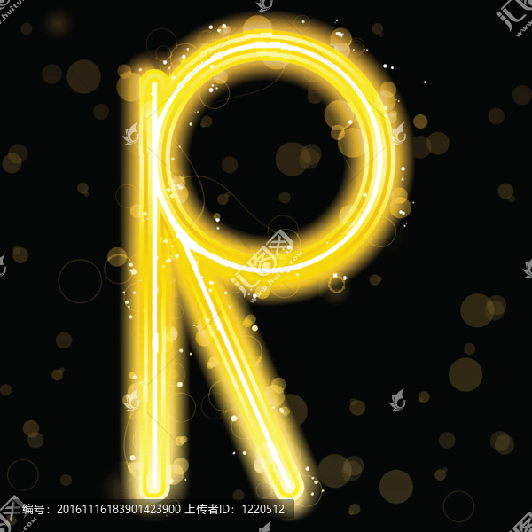 金色閃光，閃爍字母字母