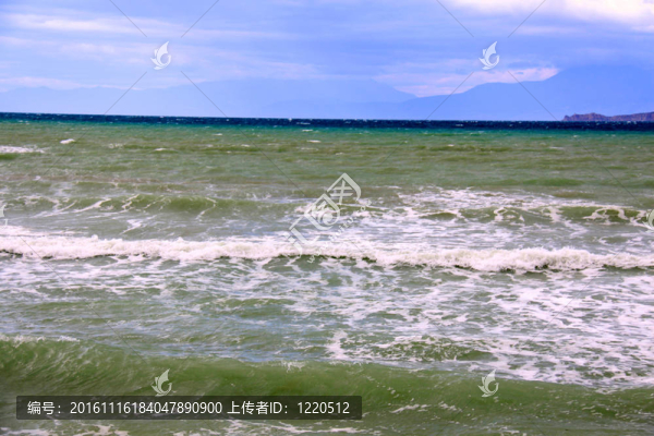希臘海岸的波浪