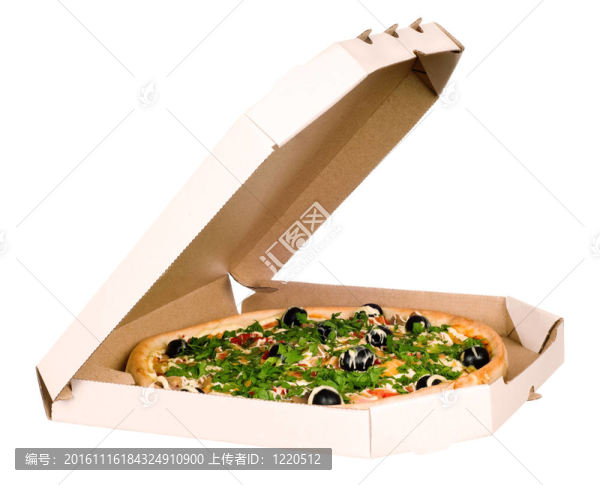 紙箱里的比薩餅