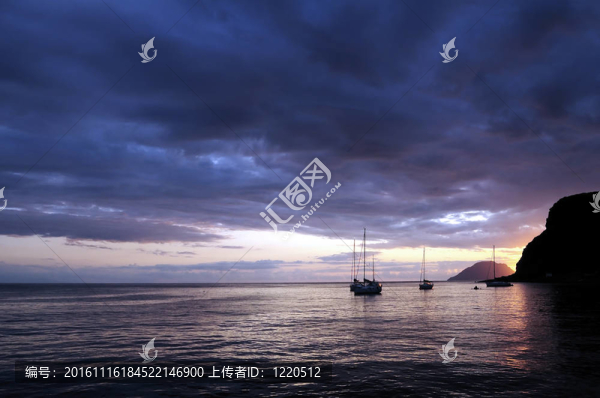 夕陽在海上