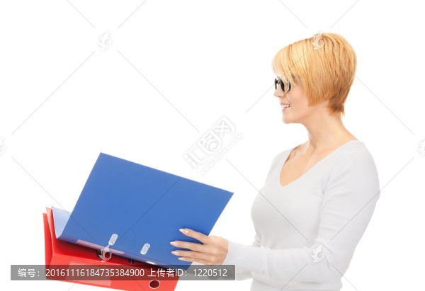 商人與文件夾