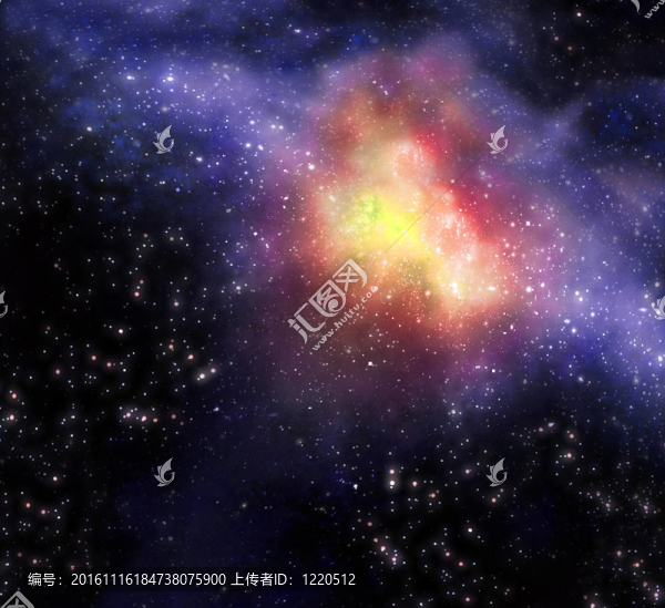 深外層空間的星空背景