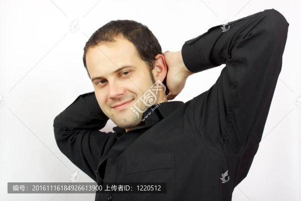 時尚服裝中的男性模特