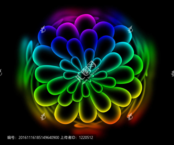 摘要：五顏六色的花