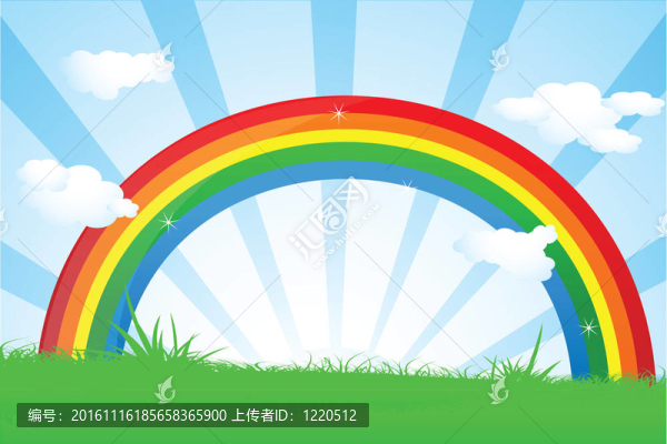 充滿活力的彩虹