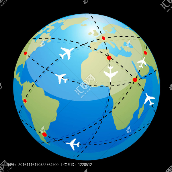 顯示航空路線
