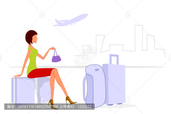 旅行的女士