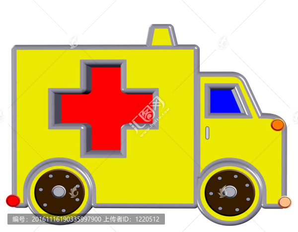 黃色的救護(hù)車；