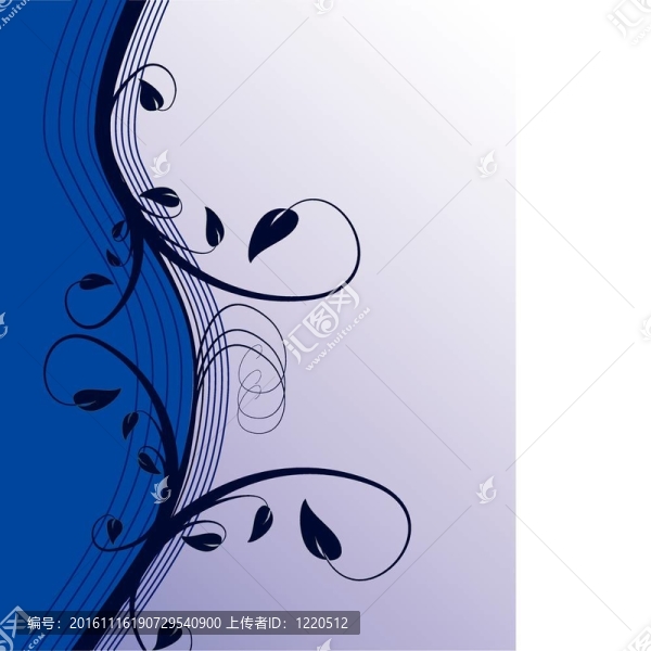中文摘要藍(lán)色花背景