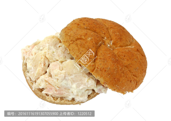 雞肉夾心全麥面包