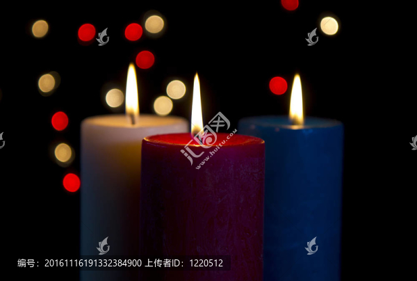 五顏六色的蠟燭