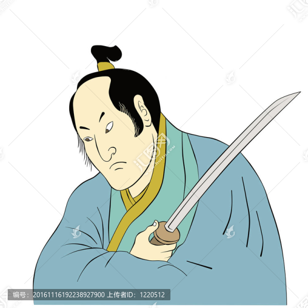 用刀戰(zhàn)斗姿態(tài)Samurai,warrior