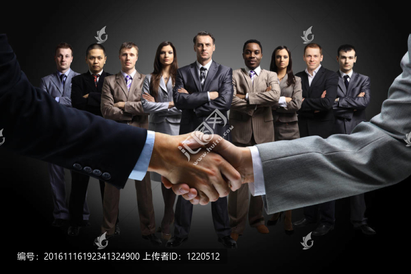 商務(wù)上的握手