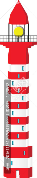 白色燈塔-孤立