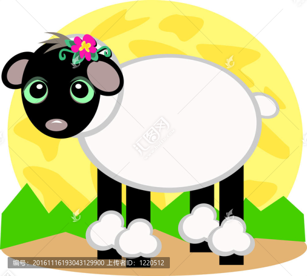 Black,Sheep與白羊毛