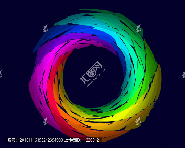 彩色彩虹環(huán)