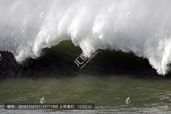 綠色的大波浪