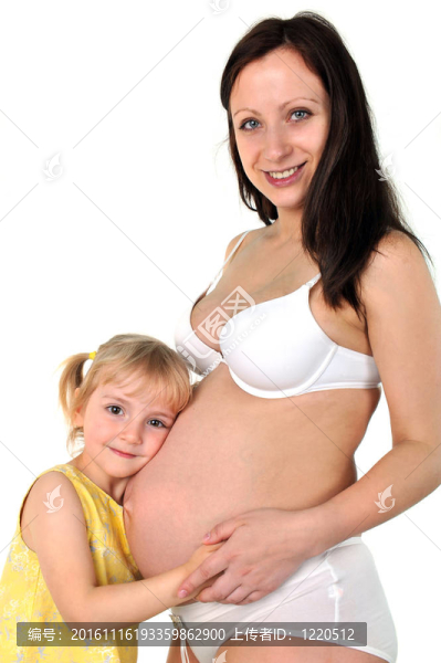 懷孕母親的女孩