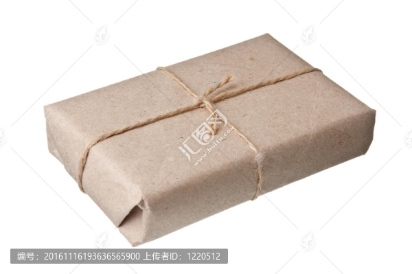 用牛皮紙包著的包裹