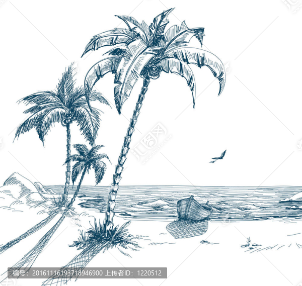 夏天的海灘