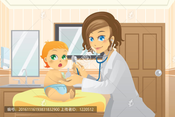 兒科醫(yī)生和嬰兒