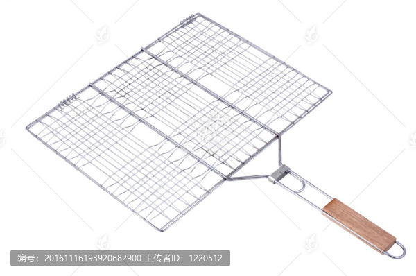 白色背景上的燒烤筐