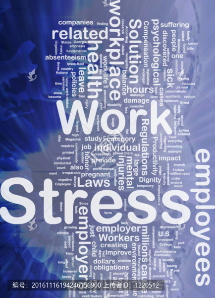 工作壓力背景概念