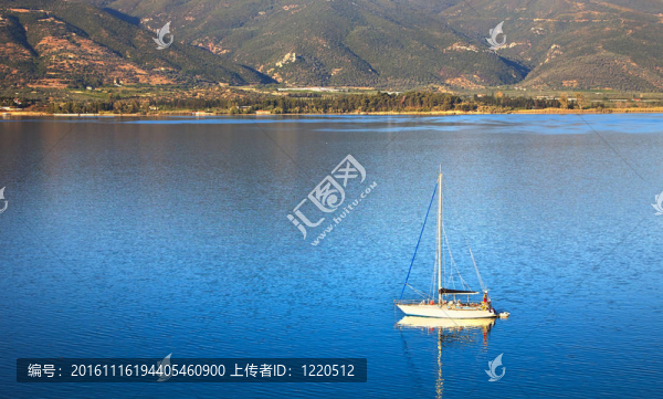 游艇在愛琴海