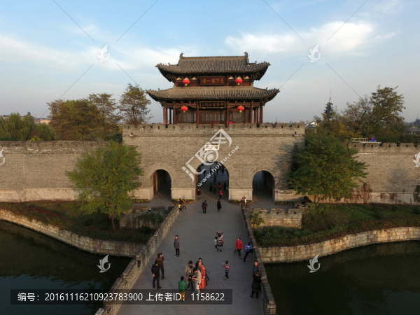 航拍臺(tái)兒莊古城