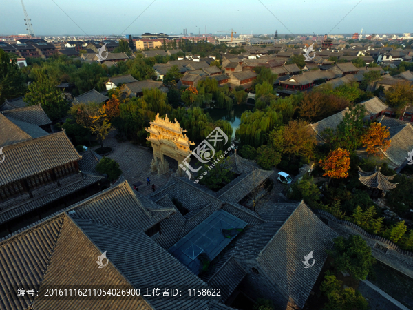航拍臺(tái)兒莊古城