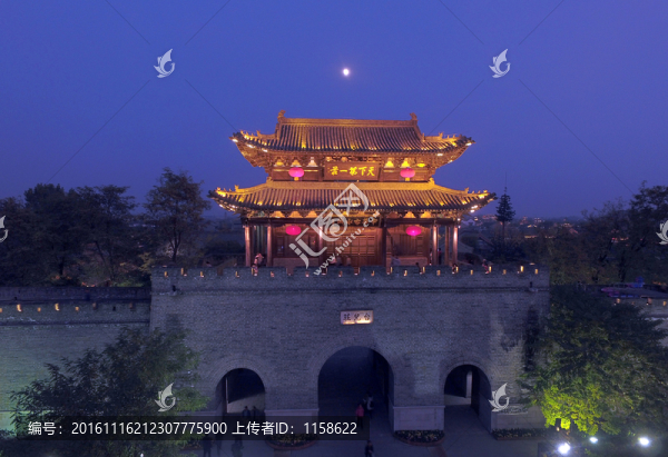 航拍臺(tái)兒莊古城之秋