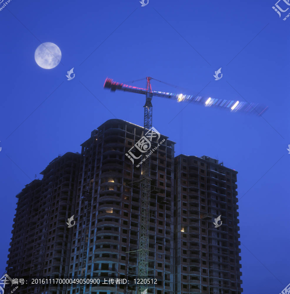 夜間施工現(xiàn)場(chǎng)。